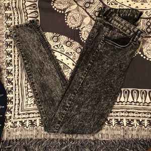 H&M acid wash skinnies!